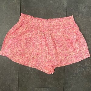 Pink Floral Aerie Skort